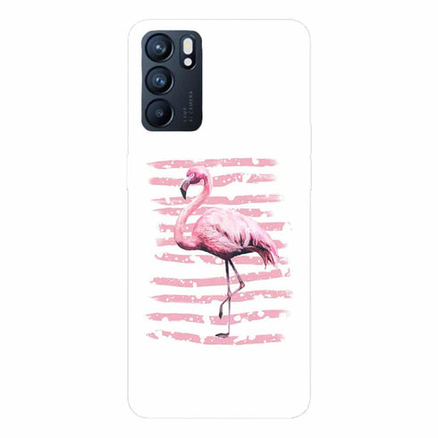 Coque Oppo Reno6 5G Flamant Rose