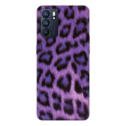 Coque Oppo Reno6 5G Améthyste Leopard