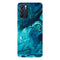 Coque Oppo Reno6 5G Effet Marbre Bleu