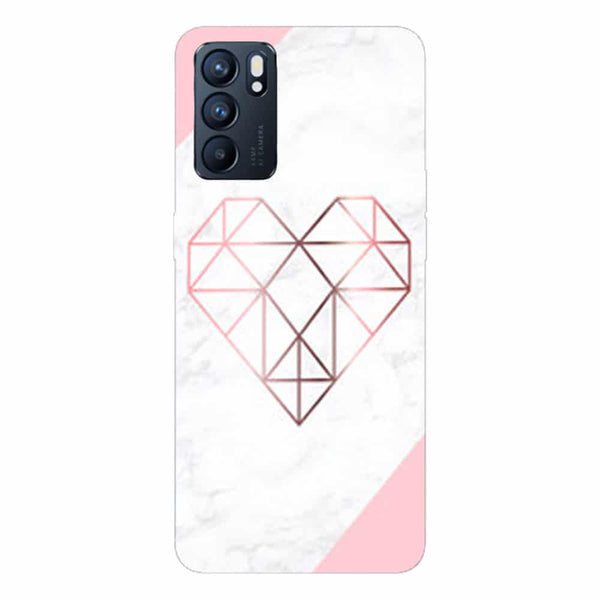 Coque Oppo Reno6 5G Love Room Marbré