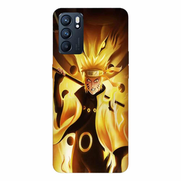 Coque Oppo Reno6 5G Naruto Chakra Kyubi