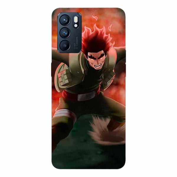 Coque Oppo Reno6 5G Naruto Gai Porte de la Mort