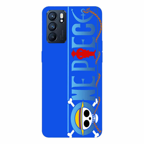Coque Oppo Reno6 5G One Piece Blue Logo