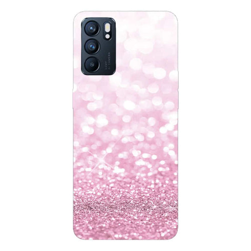 Coque pour Oppo Reno6 5G Paillettes Roses