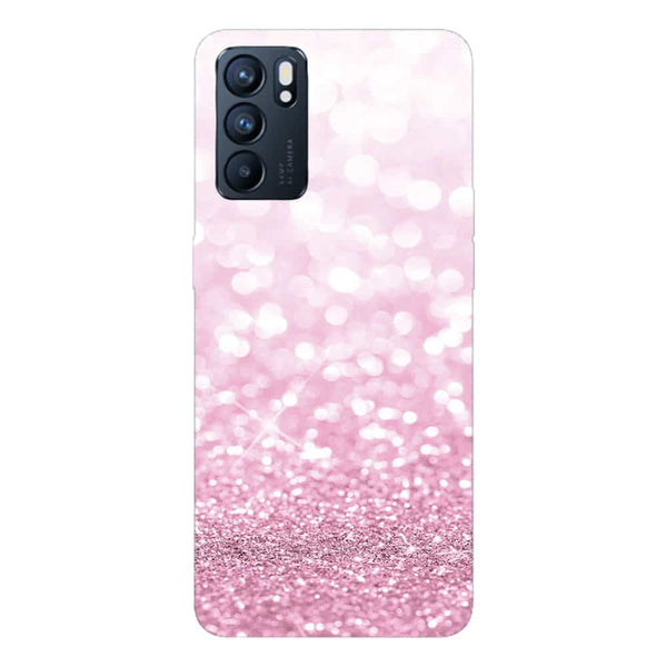 Coque pour Oppo Reno6 5G Paillettes Roses