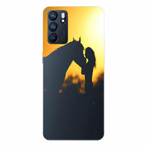 Coque Oppo Reno6 5G Passion cheval