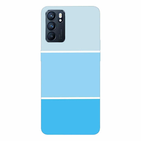 Coque Oppo Reno6 5G Pastel Bleu abstrait