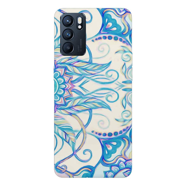 Coque pour Oppo Reno6 5G Vintage Pearl Floral