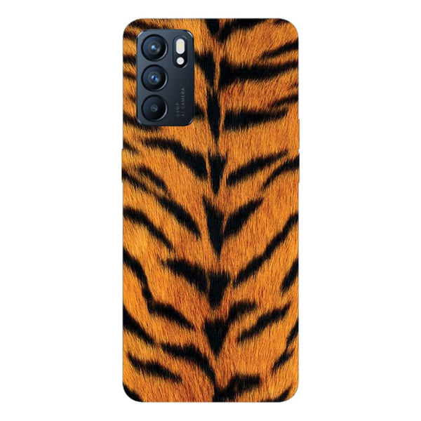 Coque Oppo Reno6 5G Peau de Tigre