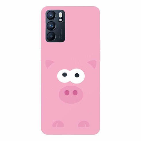 Coque Oppo Reno6 5G Pig Rosy