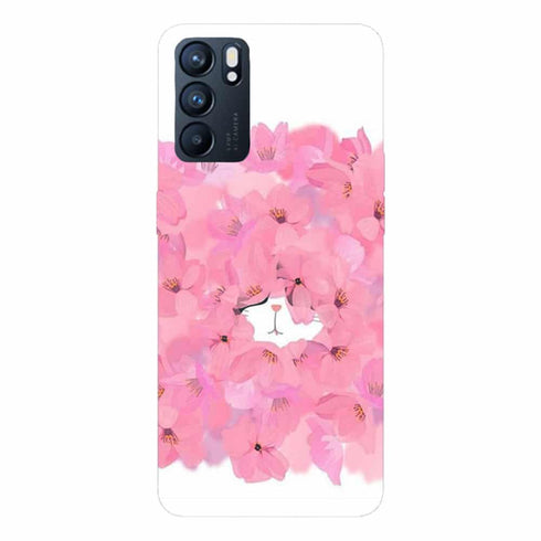 Coque Oppo Reno6 5G Pinky Cat