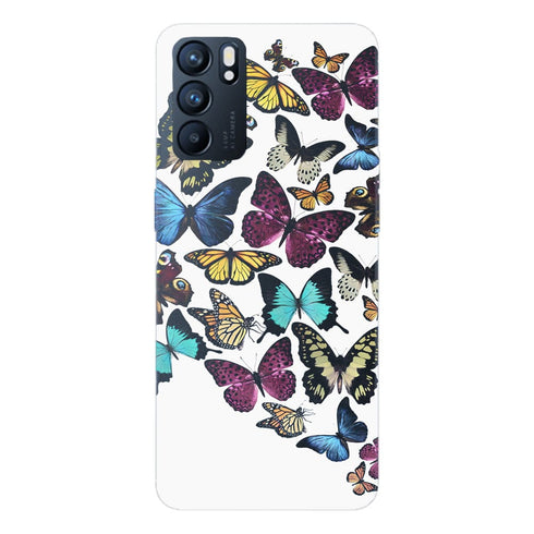 Coque Oppo Reno6 5G Same Way Colors ButterFly