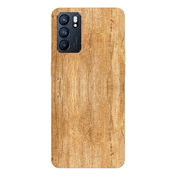 Coque pour Oppo Reno6 5G Texture Bois