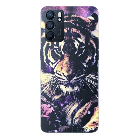 Coque Oppo Reno6 5G Tigre Bleu de Russie