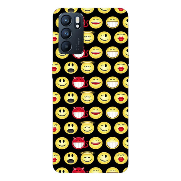 Coque pour Oppo Reno6 5G Funny smileys