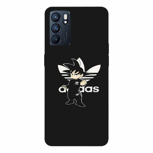 Coque Oppo Reno6 5G Goku Bad guy Adidas Jogging