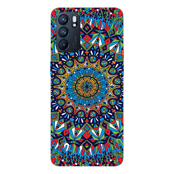 Coque pour Oppo Reno6 5G Mandala Multicolors creator