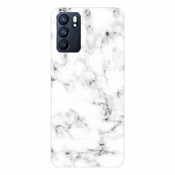 Coque Oppo Reno6 5G Marbre Blanc