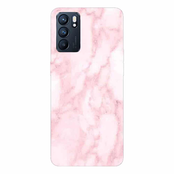 Coque Oppo Reno6 5G Marbre Rose Lutece