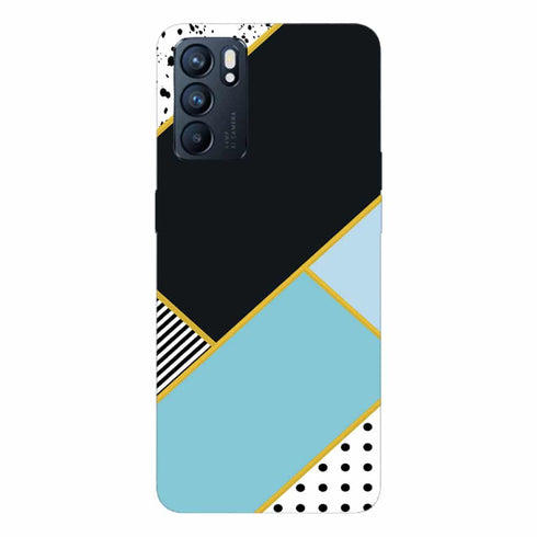 Coque pour Oppo Reno6 5G Minimal Blue Style