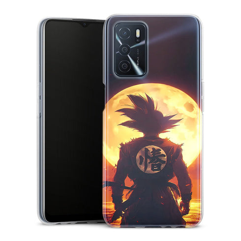idée cadeau manga personnalisé coque pour téléphones Oppo design Sangoku silhouette