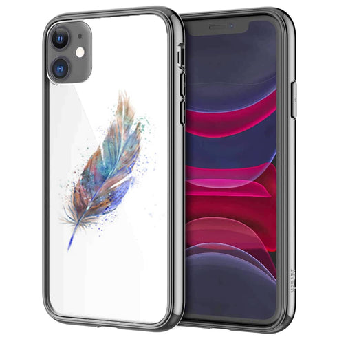 Feather, Coque iPhone en Verre Trempé, collection nbbb