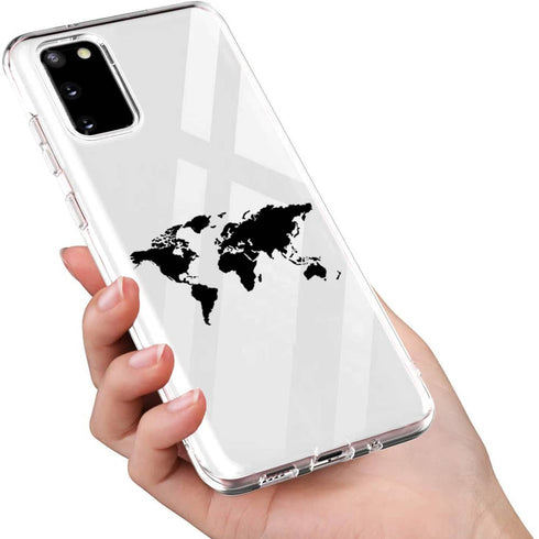Planisphère | Coque samsung galaxy S20 monde | S20+, S20 Ultra, Protection portable, Plexi-Glass, Silicone, Motif Fun MaCoquePerso