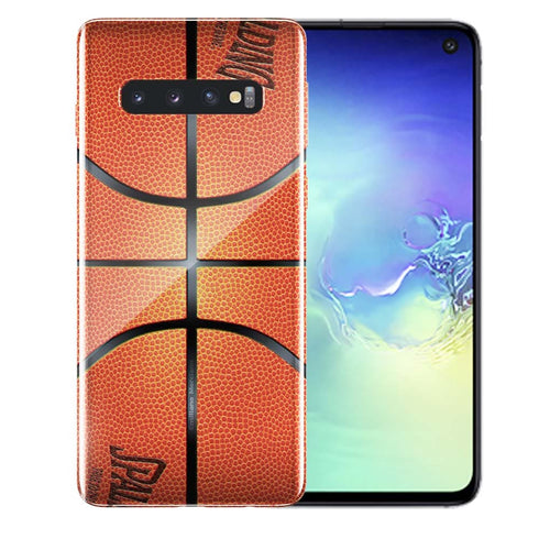 Coque en Plexiglass pour Samsung S10 Ballon de Basketball