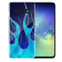 Coque Galaxy S10 en Plexi Tribales Flammes Bleues