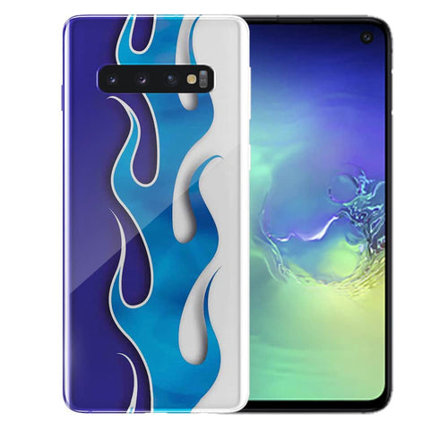 Coque Plexiglas S10 Tribal Vagues Bleues