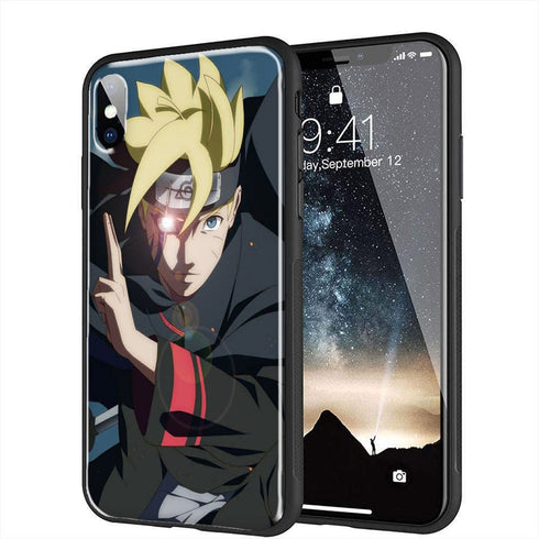 iPhone X, XS, XR, iPhone 11 - Coque Plexiglass Personnalisée Boruto Jougan