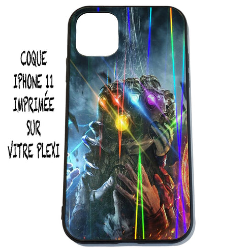 Coque Plexiglass pour iPhone 11 Gant Infini