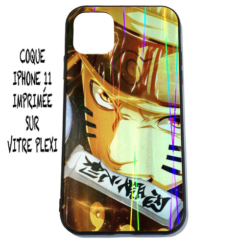 Coque Vitre Plexiglass iPhone 11 Naruto Rage