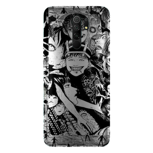 Coque Xiaomi Redmi 9 Junji ito Collage - MaCoquePerso