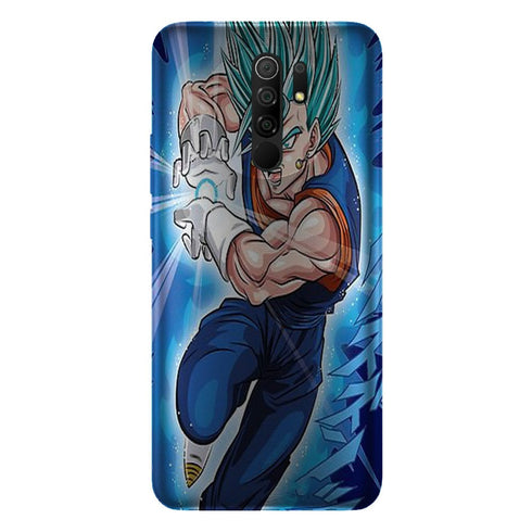 Coque Xiaomi Redmi 9 Super Vegeta Bleu - MaCoquePerso