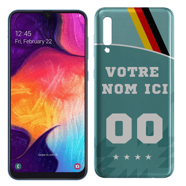 Coque Samsung A50 Foot Allemagne, a Imprimer comme le maillot de la Die Mannschaft