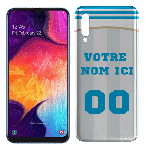 Coque Samsung A50 Foot Marseille a Imprimer - Housse maillot Footbal OM