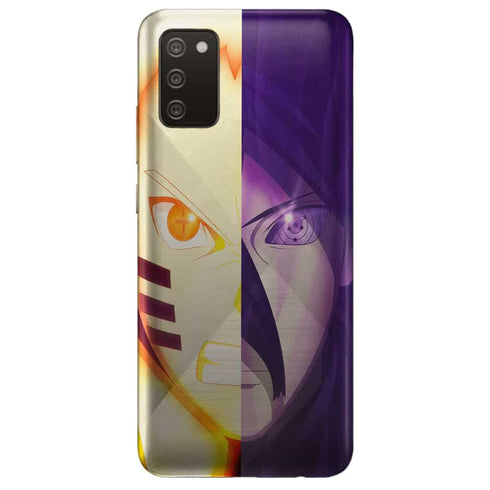 Coque telephone Samsung Galaxy A02S Naruto Vs Sasuke
