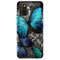 Coque Samsung Galaxy A02S papillon turquoise - Collection animaux