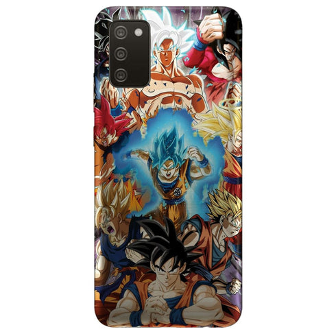 Coque portable Samsung Galaxy A02S Sangoku Evolution 2 - Motif Goku Full Power