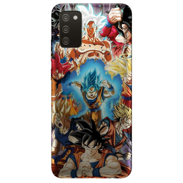 Coque portable Samsung Galaxy A02S Sangoku Evolution 2 - Motif Goku Full Power