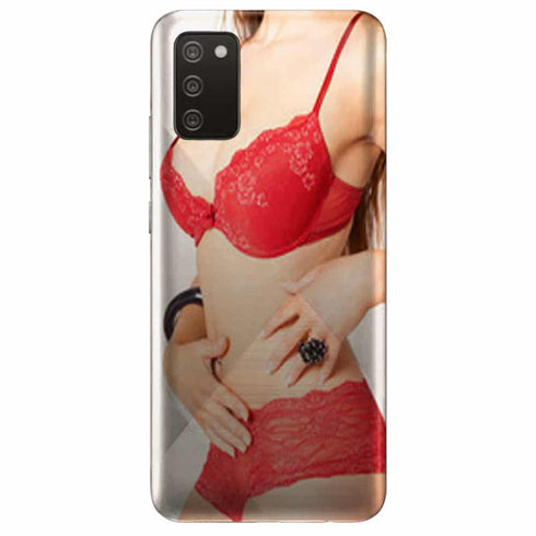 Coque Samsung Galaxy A02S Tanga rouge sexy aesthetic