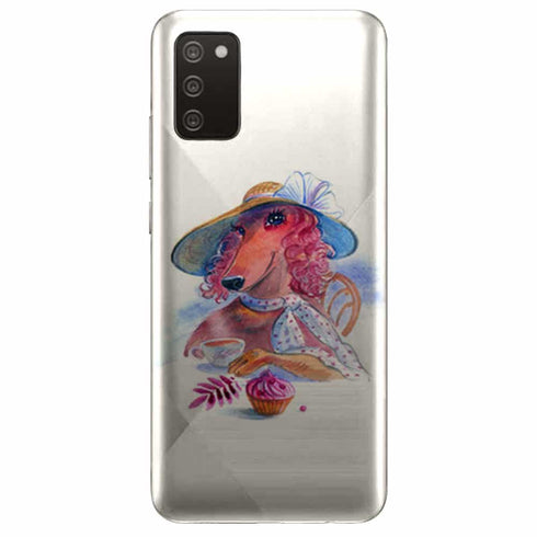 Coque smartphone Samsung Galaxy A02S Teckel Cupcake - Animal Girly