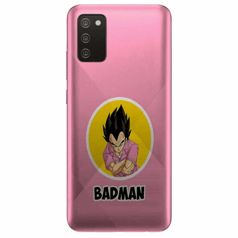Coque Samsung Galaxy A02S dragon ball z rpse motif Vegeta Badman