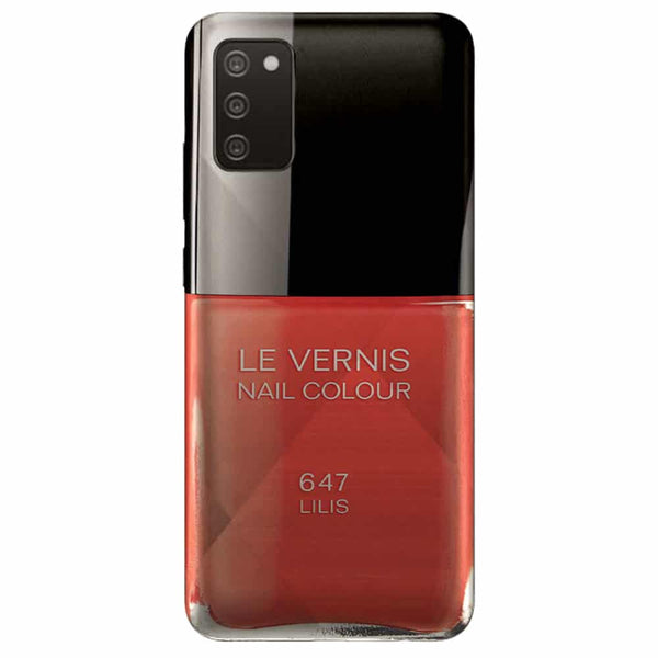 Coque Samsung Galaxy A02S Vernis Ongles Rouge Nail Colour 647 Lilis - Motif aesthetic pour fille