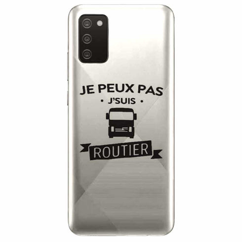 Coque Samsung A02S Je peux pas je suis routier - MaCoquePerso