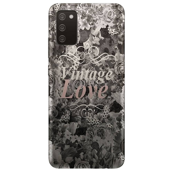 Coque Samsung Galaxy A02S vintage love in black and white - Aesthetic pour les filles