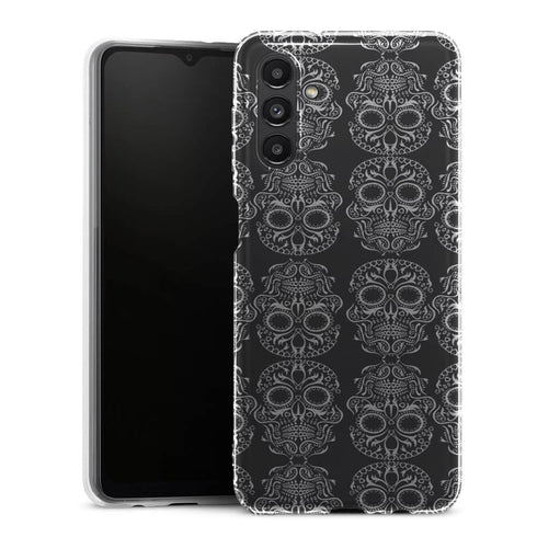 Coque Samsung A13 5G Calavera Noir et Blanc - MaCoquePerso
