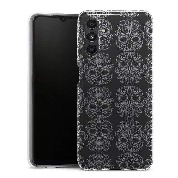 Coque Samsung A13 5G Calavera Noir et Blanc - MaCoquePerso