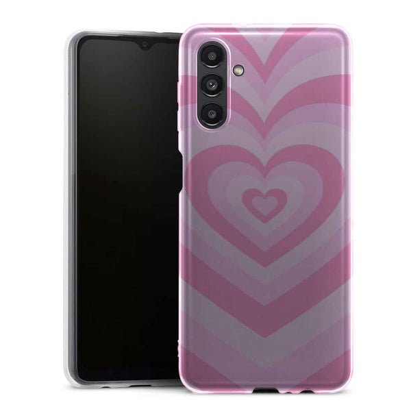 Coque Samsung Galaxy A13 5G Coeur Rose - MaCoquePerso